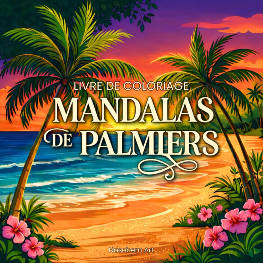 MANDALAS DE PALMIERS : Livre de coloriage tropical pour la détente et l’évasion: Motifs relaxants inspirés des îles, de la plage, de la mer et de la ... bohèmes pour la détente et la créativité