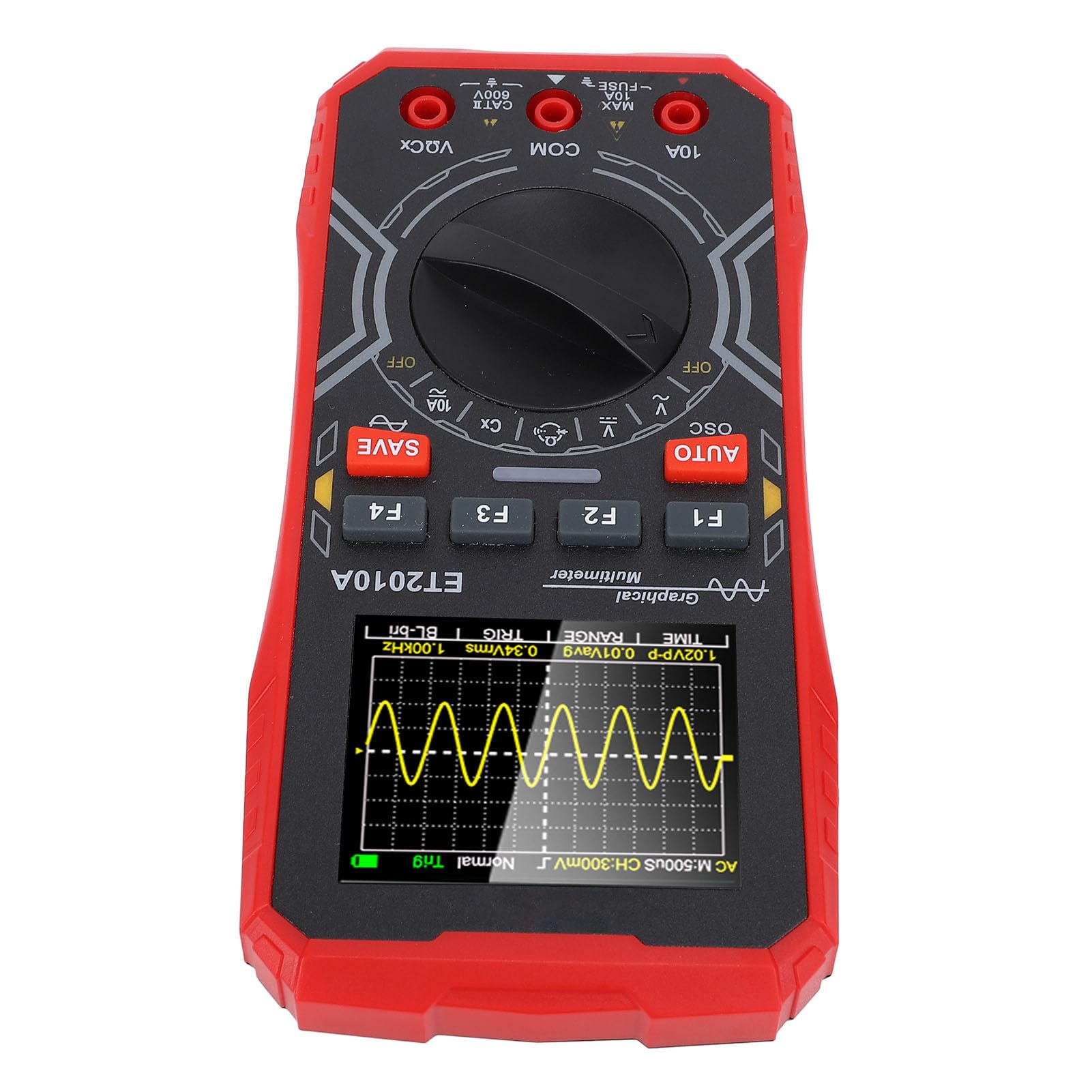 Domary Tragbares 2-in-1-Multimeter-Oszilloskop mit Automatischer Schlaffunktion und Tiefenmessfunktion für den Einsatz in Industrie und Automobil. ABS-Material