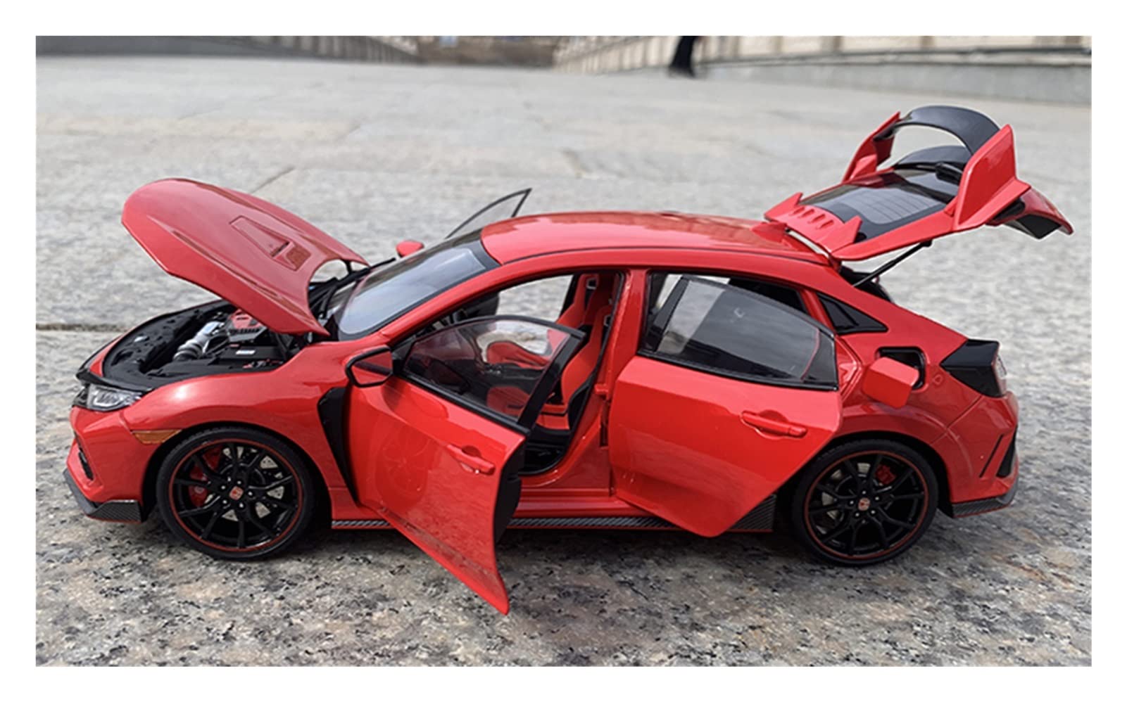 Honda Civic Type R 1/18 ミニカー LCD MODELS Honda Civic Type-R 2020 Black 1:18 by LCD Models
