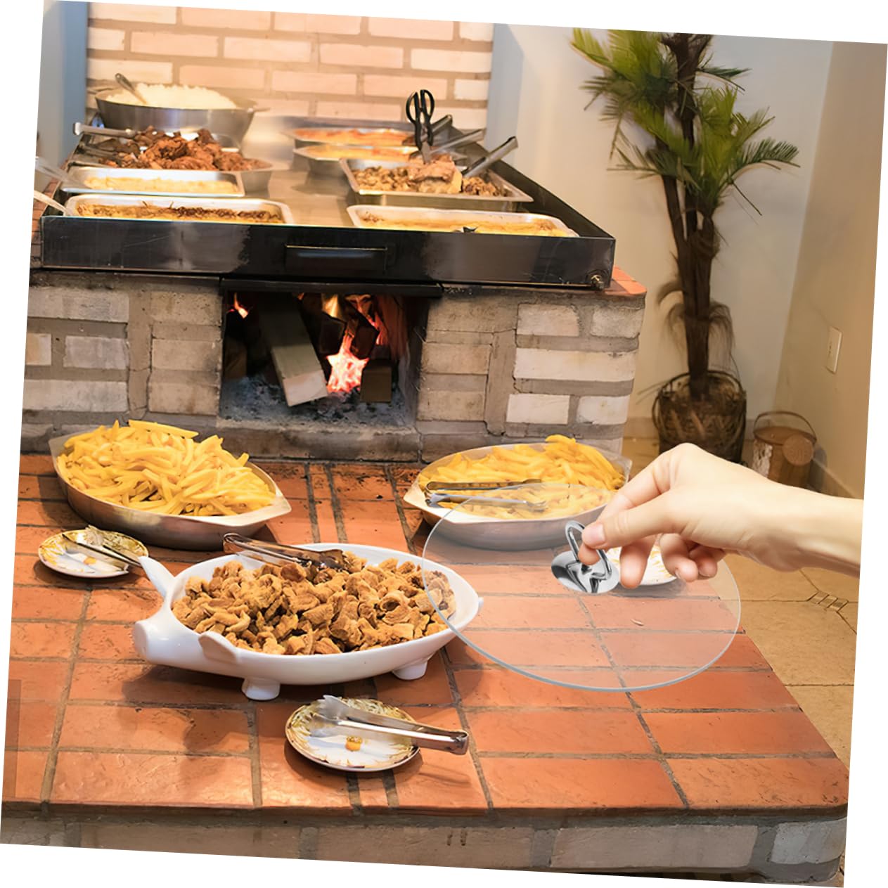ABOOFAN Coperchio in Vetro Trasparente da Maniglia Lavabile in Lavastoviglie Anti-schizzi per Pentole Padelle e Ciotole per Conservazione e Cottura