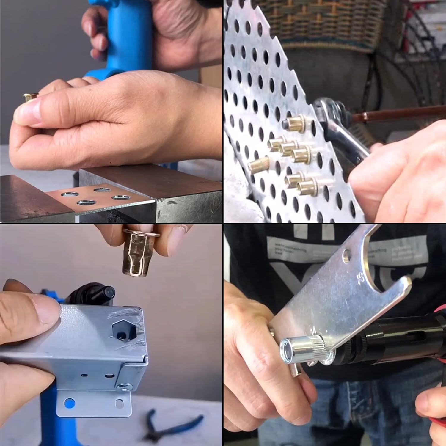 50 dadi per rivetti M6, in acciaio inox, dadi per rivetti ciechi, dadi filettati a testa piatta, dadi per fissaggio mobili, decorazioni artigianali