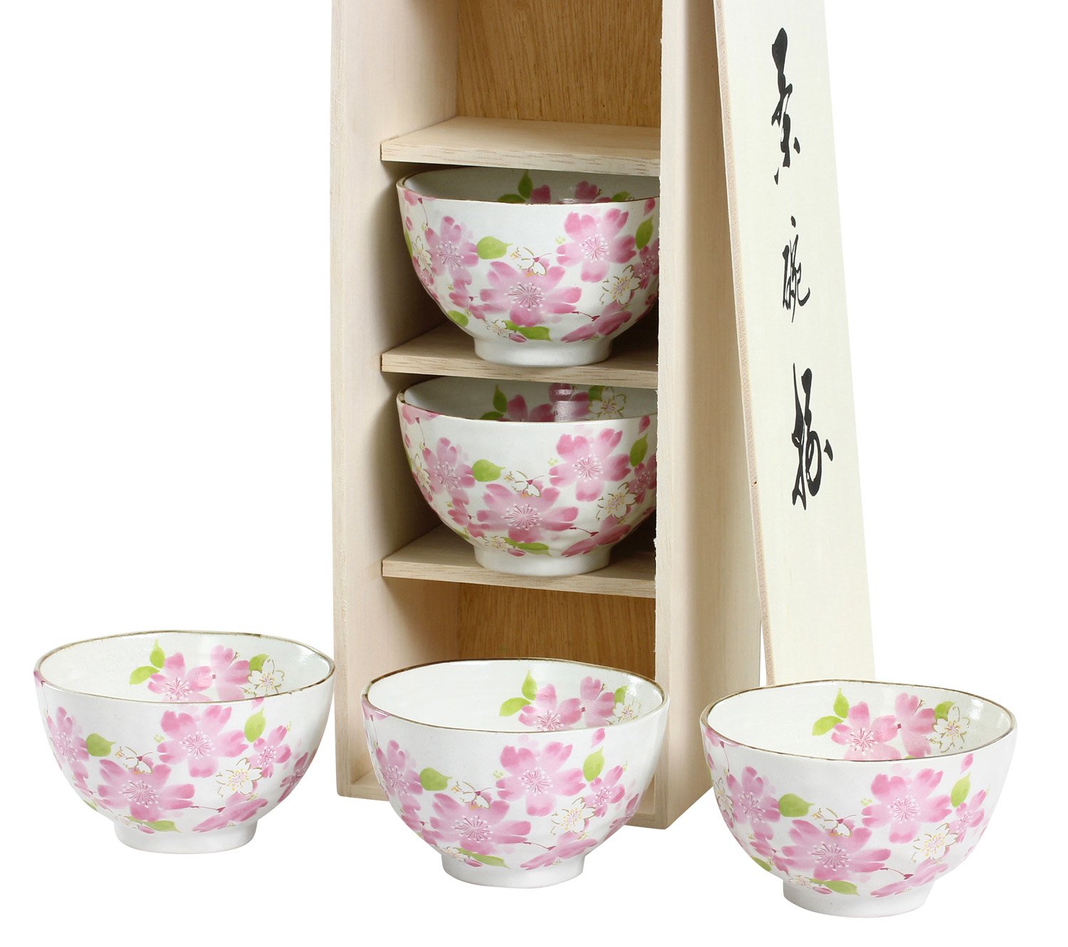 Amazon｜セラミック藍 華みさと 飯碗揃 ピンク サイズ：約φ11 H6.6