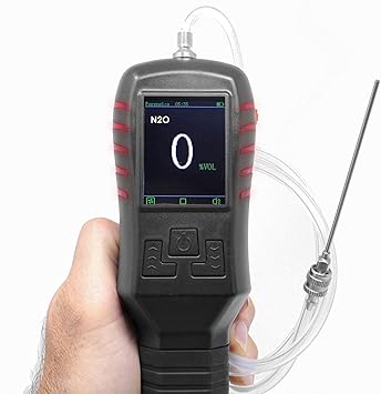 Nitrous Oxide Detector N2O | Precision Measuring | USA NIST Calibration | 0-500 ppm | Built-in Pump and Probe |