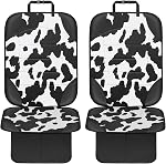 Protecteur de siège auto pour enfant, Siivton Protège-sièges pour sièges en cuir et en tissu, avec poches en mesh, protection antidérapante, protecteurs de sièges pour véhicules (Deux Pack, Noir)