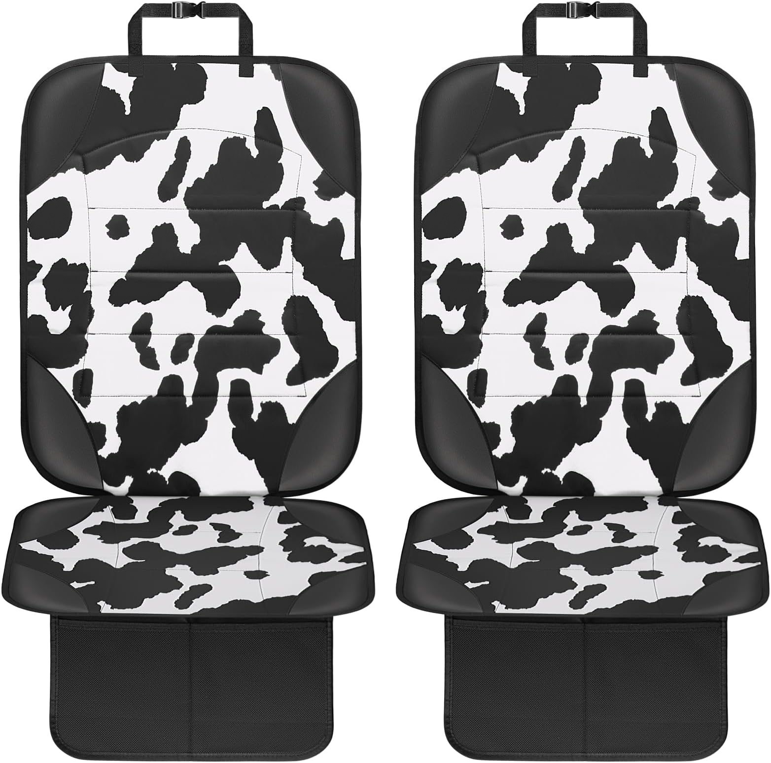Siivton Car Seat Protector for Child Car Seat,Waterproof Car Seat Cover with Thick Padding, Non-Slip Backing, Protects Fabric & Leather Seats, 2 Mesh Storage Pockets(2 Pack)