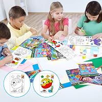 OSDUE Mini Kifestőkönyv Gyerekeknek 29 Darabos Szett Születésnapi Ajándék 6