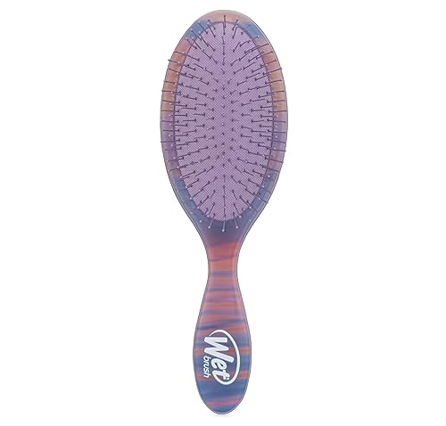 Miniatura 2 de Wet Brush Cepillo desenredante original, morado (brillo del desierto)  cerdas IntelliFlex ultrasuaves  Cepillo desenredante que se desliza a través