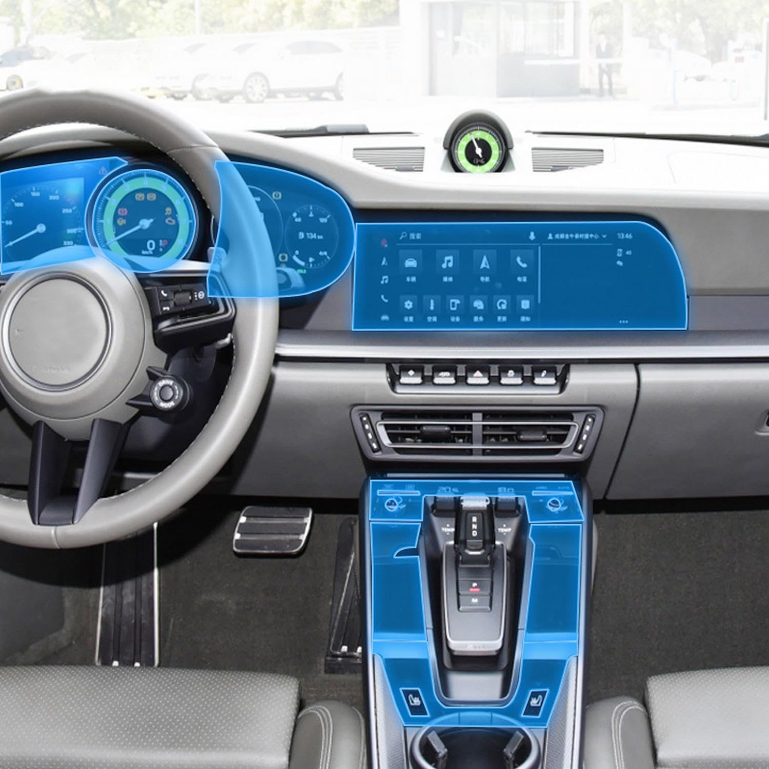 Film anti-rayures TPU intérieur pour Porsche 911 2019