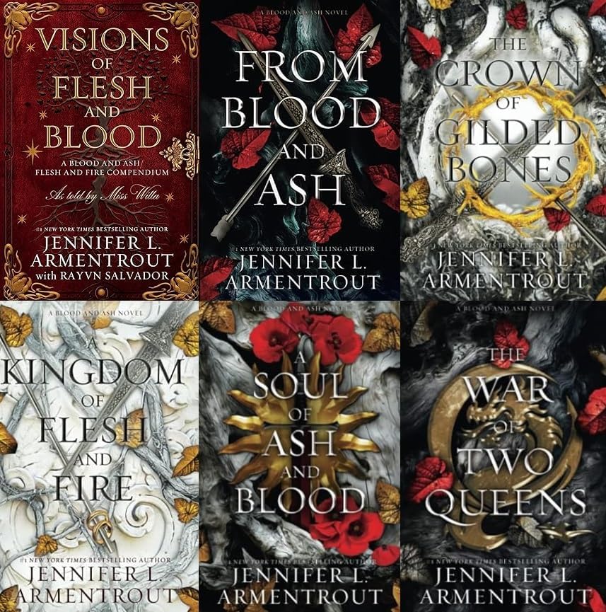 Blood and Ash Complete Series Collection Set, Books 16 Jennifer