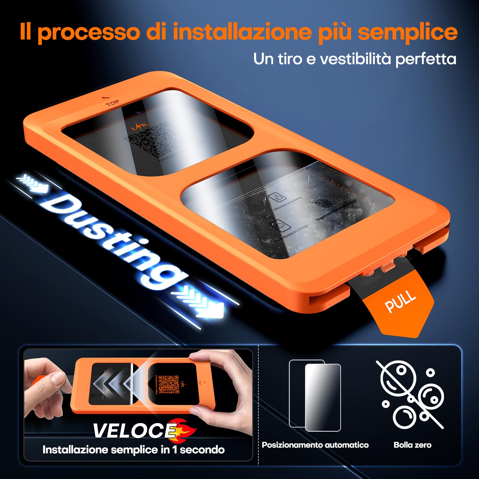 LϟK 2 Pezzi Vetro Temperato per Samsung Galaxy S25 Plus / S25+ Pellicola Protettiva 9H Durezza Senza Bolle HD Schermo Protettivo Facile Kit D'Installazione