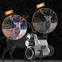 Vista 2 de oneleaf.ai Commander NV100 HD - Gafas de visión nocturna, monocular de visión nocturna con clip para caza/observaciones, 0.630 in