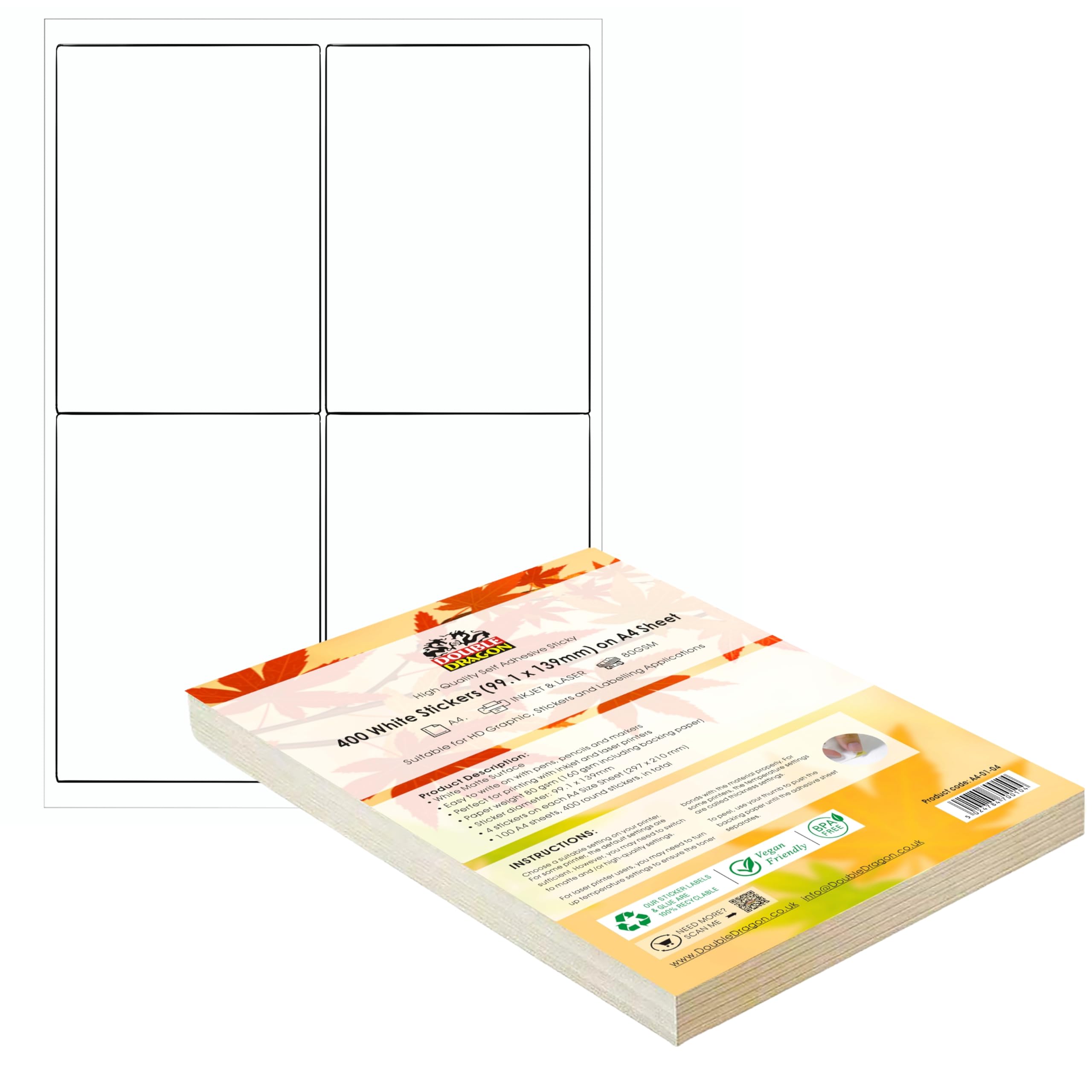 TopStick 8773 adresstickers A4 (99,1 x 57 mm, 100 velle, papier, mat) zelfklevend, bedrukbaar, permanente klevende universele etiketten, 1.000 etiketten voor printer, wit