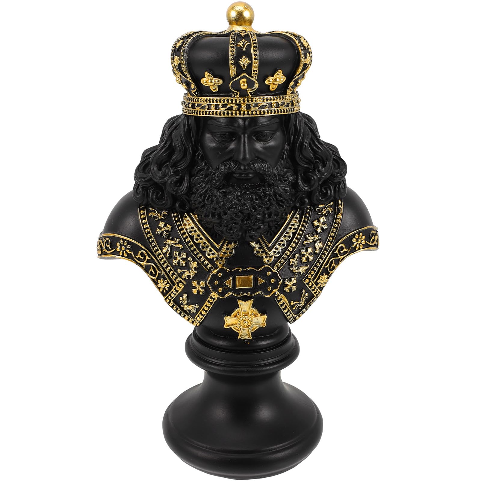 HANABASS Sculpture D'échecs Roi en Résine Synthétique Élégante Surface Lisse, Décoration Chic pour Maison ou Bureau Style Moderne et Confortable