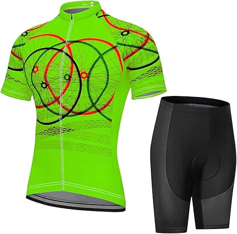 Conjunto de Maillot Ciclismo Hombre Camiseta de ciclismo con mallas  acolchadas de gel 9D, pantalones cortos/pantalones cortos con babero  transpirables, traje de verano para ciclismo para hombres : Amazon.com.mx:  Ropa, Zapatos y