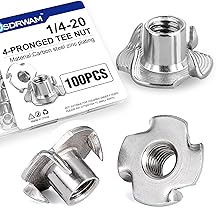Aazon.co: Roax Sliding T Slot Nuts 8 Threaded Half Round Roll In T