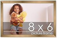 Vista 142 de Poster Palooza Marco de madera de bronce dorado de 26 x 34 pulgadas, acrílico UV, respaldo de tablero de espuma y accesorios para colgar incluidos