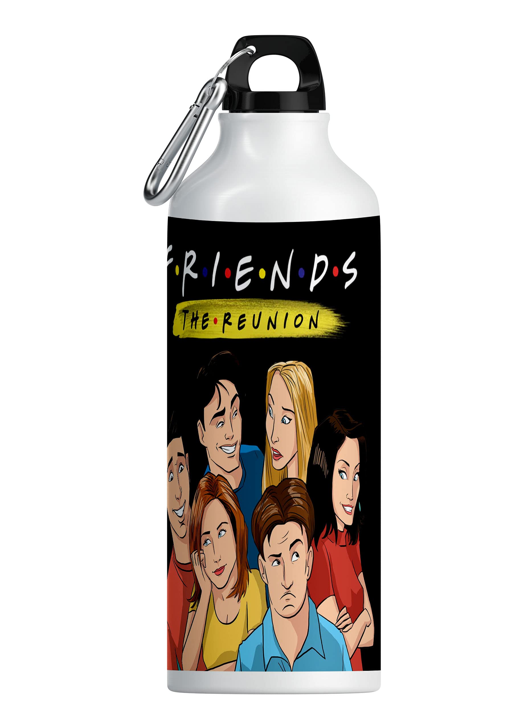 TrendoPrint Compatible with Friends Printed Sports Sipper/Water Bottle (600ml) for Gym, Yoga, Kids, Boys, Girls, Brother, Sister, Babies, Baby, Workout, Adults (Suitable for All Age)_SIP-50