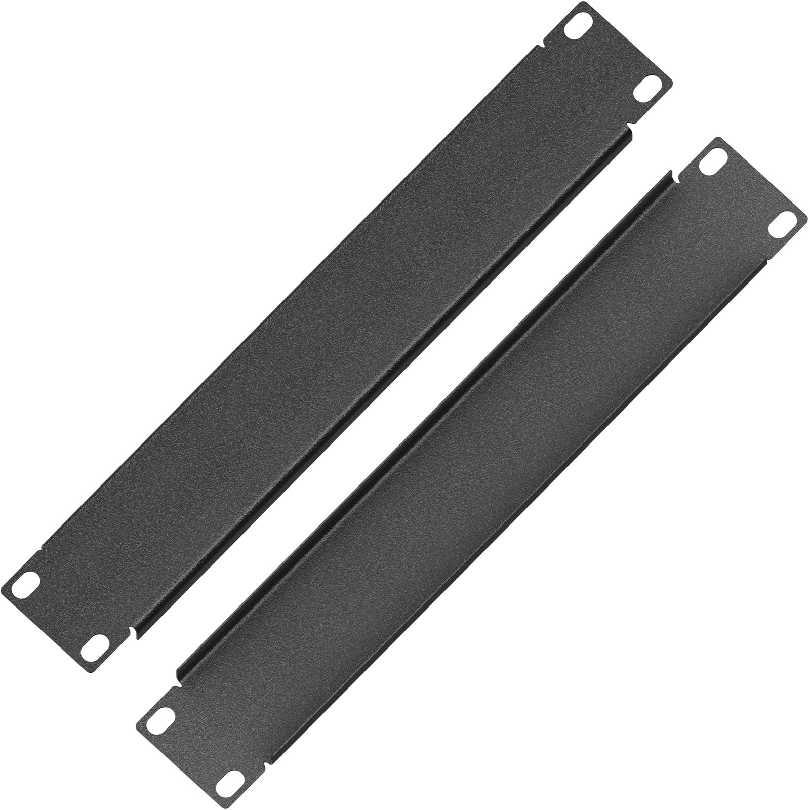 HB-DIGITAL hb-digital Pannello rack 10 pollici 1U per armadi server Armadi di rete Acciaio nero Piastra cieca - Accessori server rack - Robusta lamiera d'acciaio Facile da montare Resistente e antipol