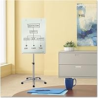 Vista 6 de Quartet Caballete, magnético, pizarra blanca de cristal, 3' x 2', ajustable, portátil, soporte para rotafolio, infinito (ECM32G)