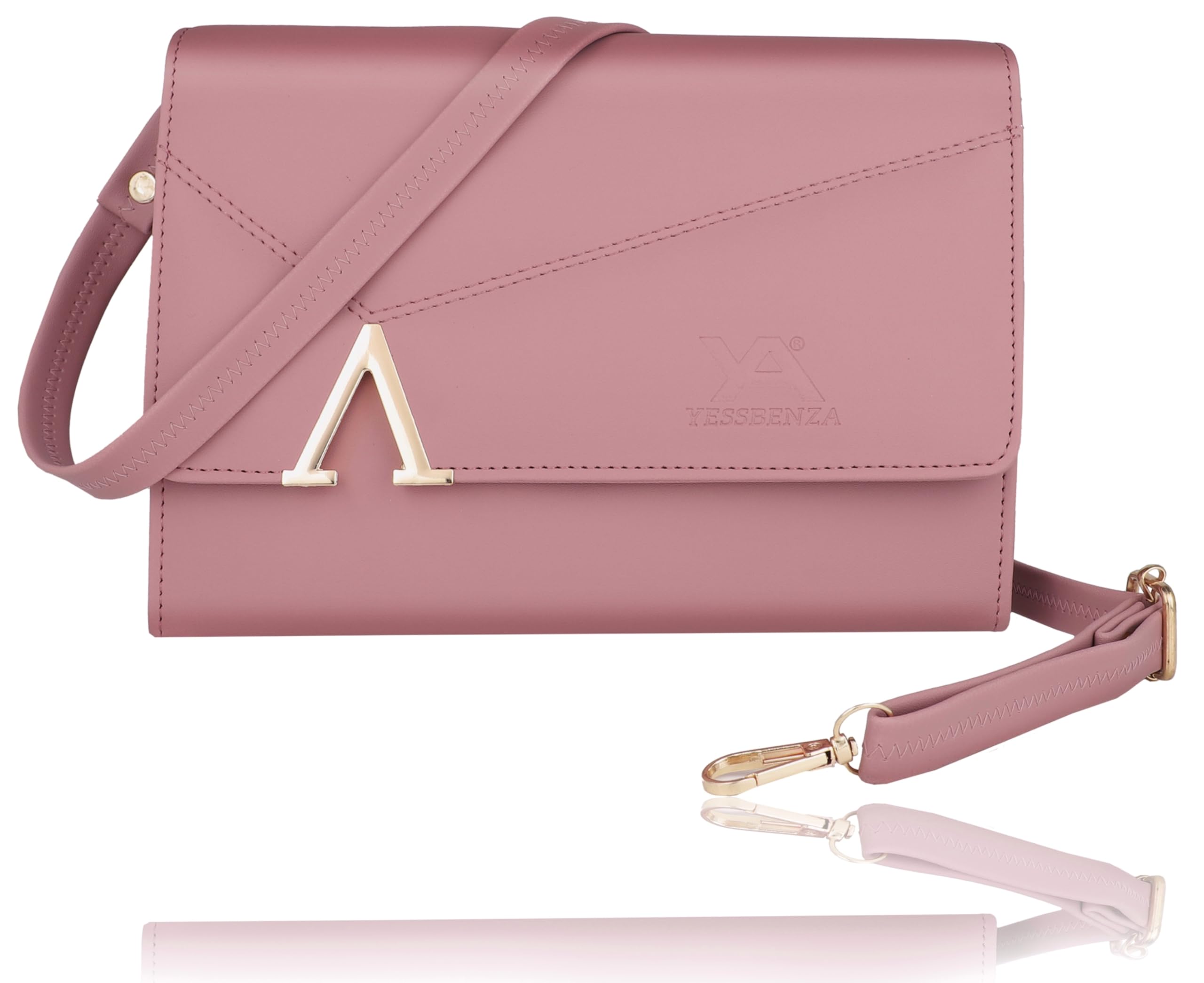 YESSBENZA Artificial Leather Elegant A Fitting Styles Sling Bag For Womens/Girl (A Pink) (B0CSXL85DF) Amazon Price History, Amazon Price Tracker