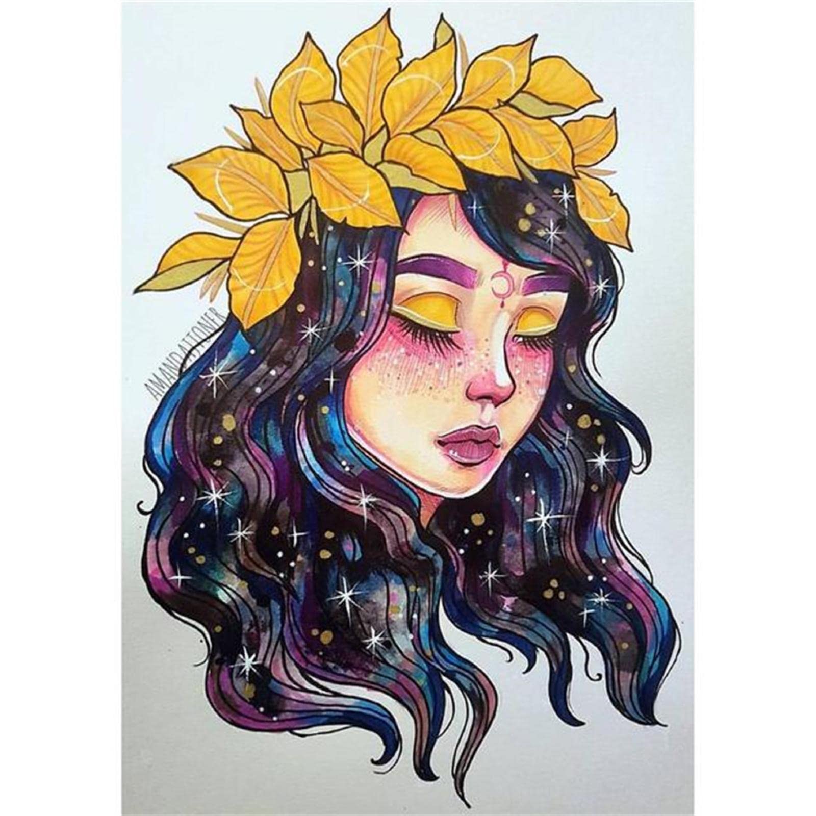 DIY 5D Diamond Painting Kits Blueeagle Adults Kids Diamond Painting Full Drill Round Rhinestone Painting Embroidery Arts Craft for Wall Decor,Home Decoration and Child Gift Rounddiamond30x40cm