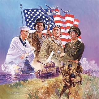 SUNSOUT INC - The Armed Forces 500 pc Jigsaw Puzzle by Artist: Hal Frenck - Finished Size 19" x 19" - MPN# 67112