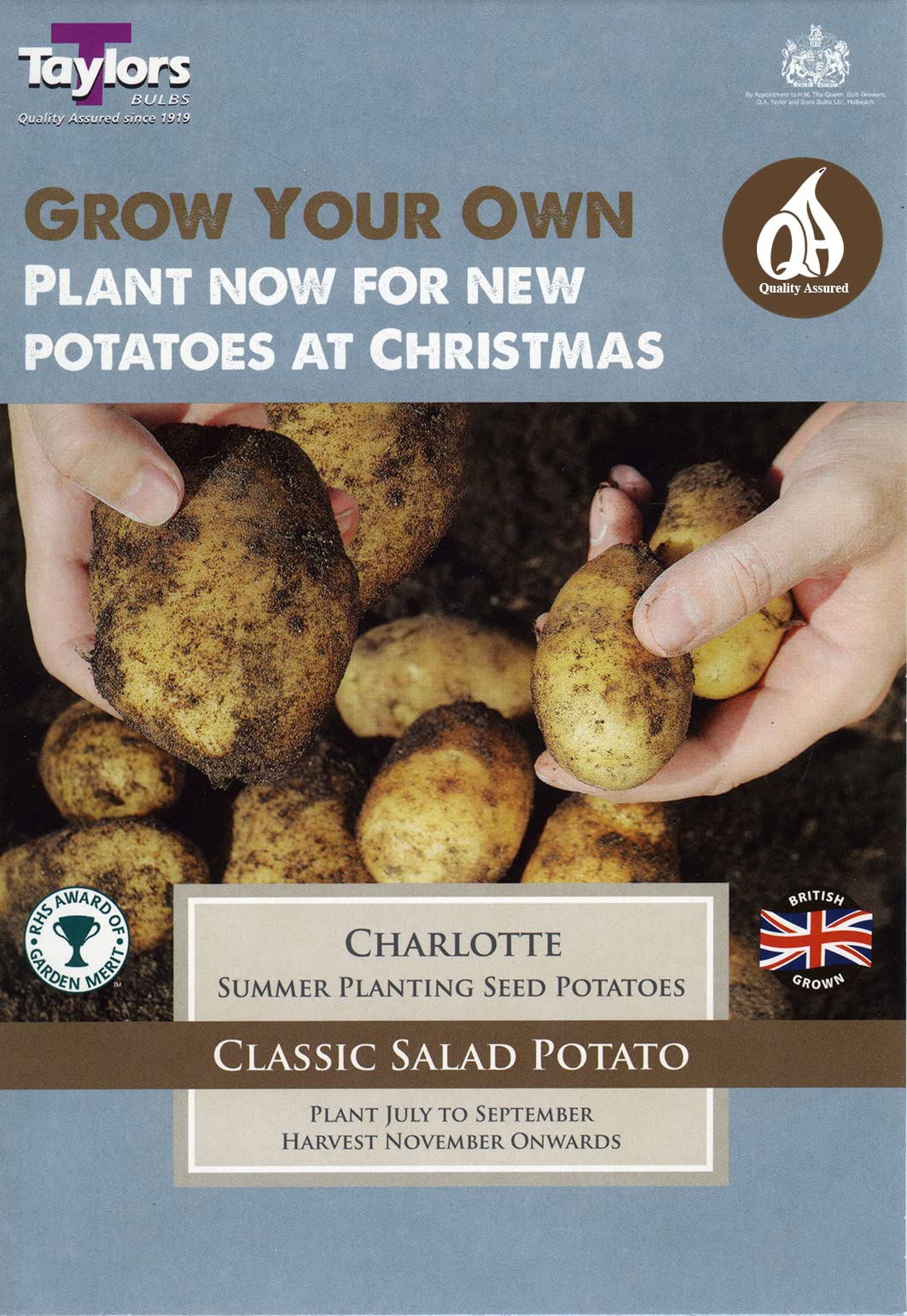 Taylors Seed Potatoes Charlotte 10 Tubers