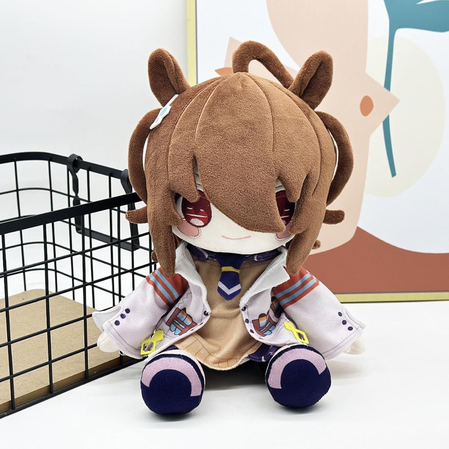 Umamusume Plush, 9.8 Inch Umamusume: Pretty Derby Plushie Figurine, Decorative Collectible Ornament for Home Sofa Tabletop Decor (Agnes Tachyon)