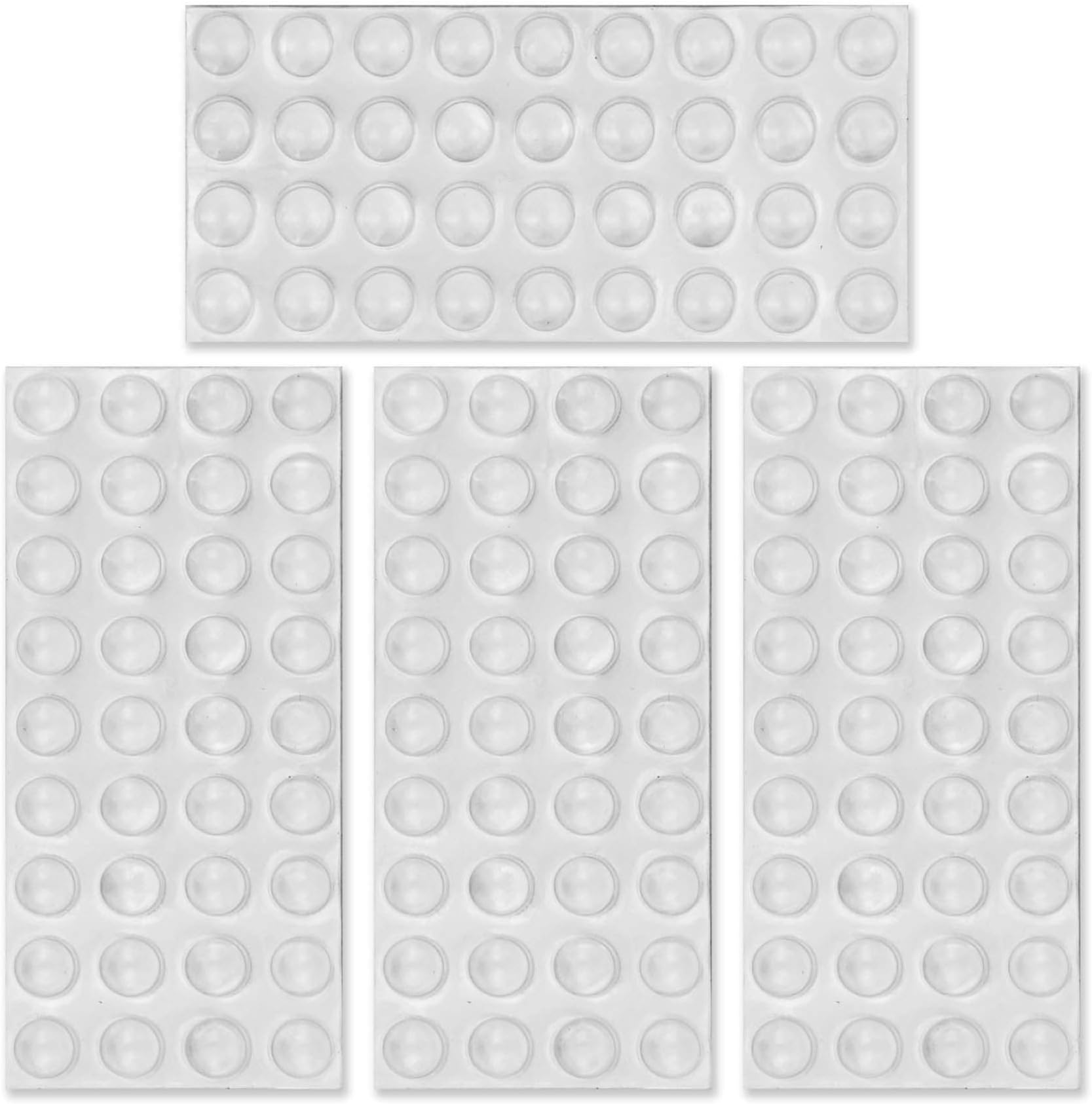 144 Piece Clear Self Adhesive Door Bumpers Pads Surface