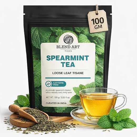 Spearmint Herbal Tea 100g | PCOS &amp; PCOD Tea for Women | Hormone Balance Support, Acne &amp; Facial Hair Reduction | Digestive ...