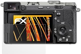 atFoliX Screen Protector compatible with Sony Alpha a7C II Screen Protection Film, anti-reflective and shock-absorbing FX Protector Film (3X)