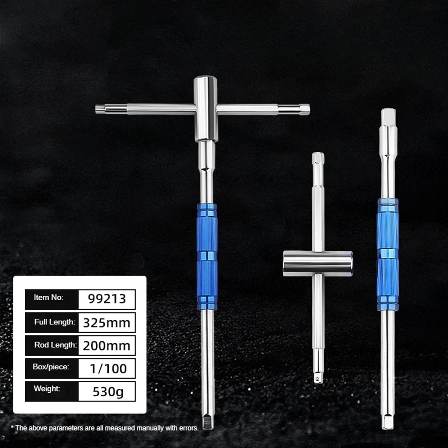 T Handle Hexagon Wrench Versatile Adjustable for Car Electric Vehicle Motorcycle Maintenance Patented Spinner Handle Socket Tool(Three-use model)