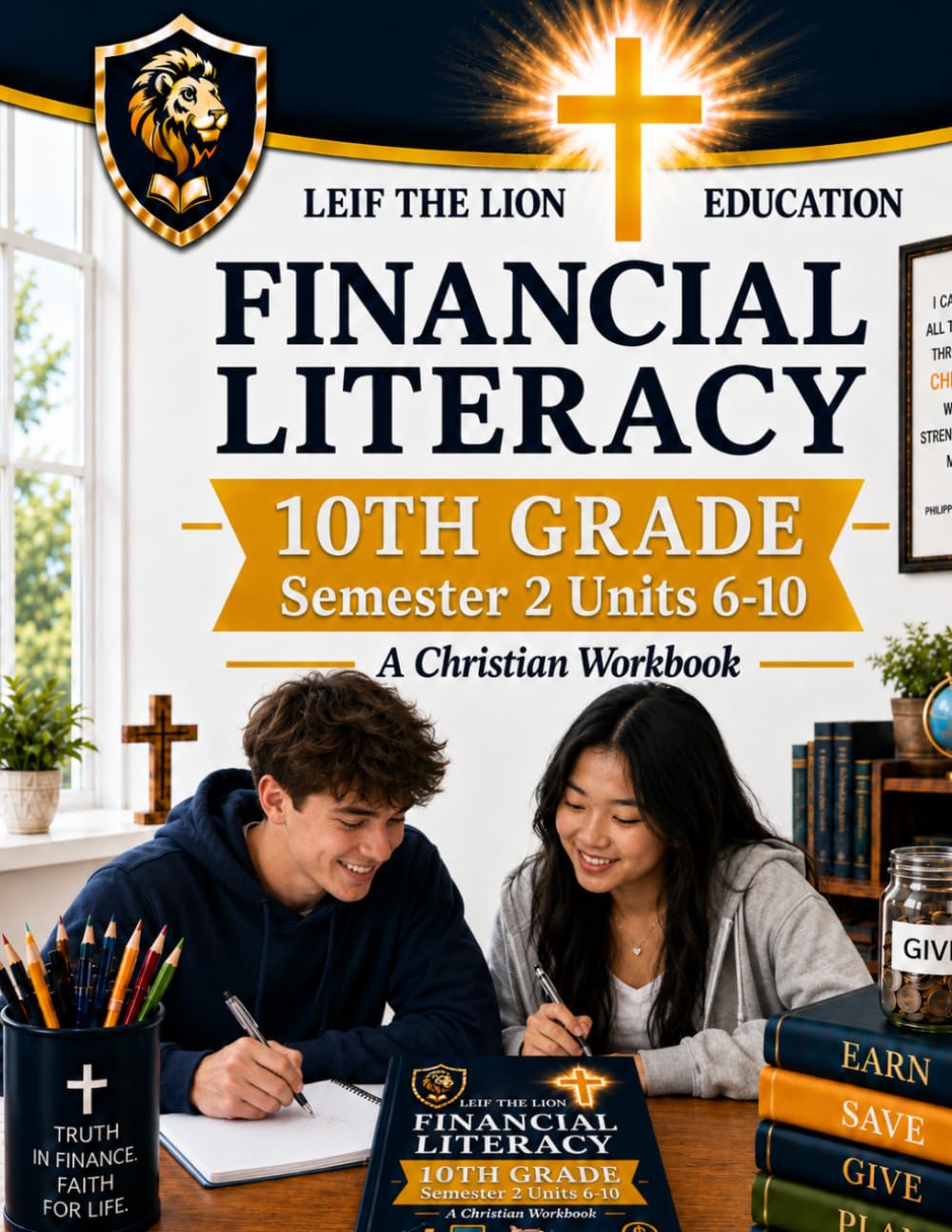 10th Grade Financial Literacy - Semester 2 (Units 6 - 10): A Christian Homeschool Workbook