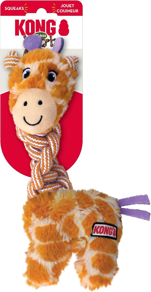 Knots Twists Plush Dog Toy – Durable Rope & Plush for Tug and Toss – Internal Knotted Rope and Squeaker – Assorted Characters (Small/Medium)