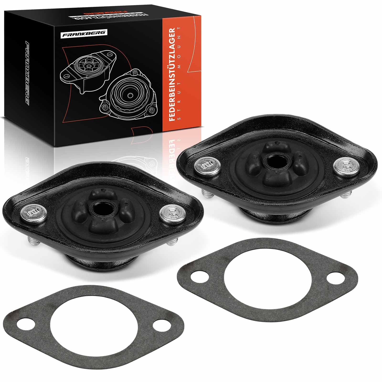 Frankberg 2x Cuscinetti a cupola Cuscinetto di supporto ammortizzatore Assale posteriore sinistro destro Compatibile con Serie 3 E36 Serie 3 Cabriolet E36 Serie 3 Compact E36 33521092362