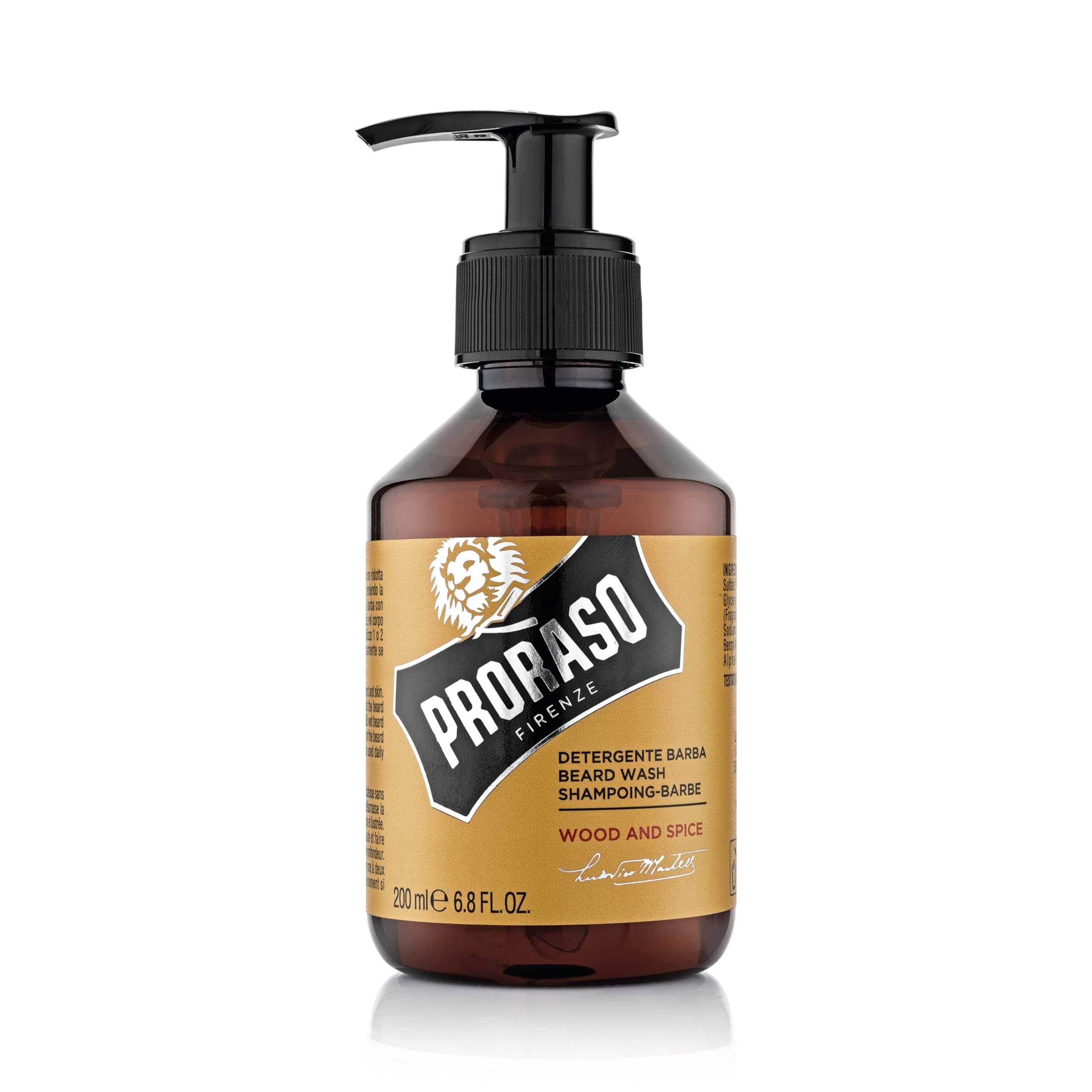 Proraso Set Barba Uomo Wood and Spice, Set ideale come regalo uomo contenente Shampoo da 200 ml, Olio 30 ml e Balsamo per la barba da 100 ml, Made in Italy