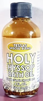 MW 1 PIECE TESSAS SPECIAL HOLY HYSSOP BATH OIL 4 OZ.-118 ML