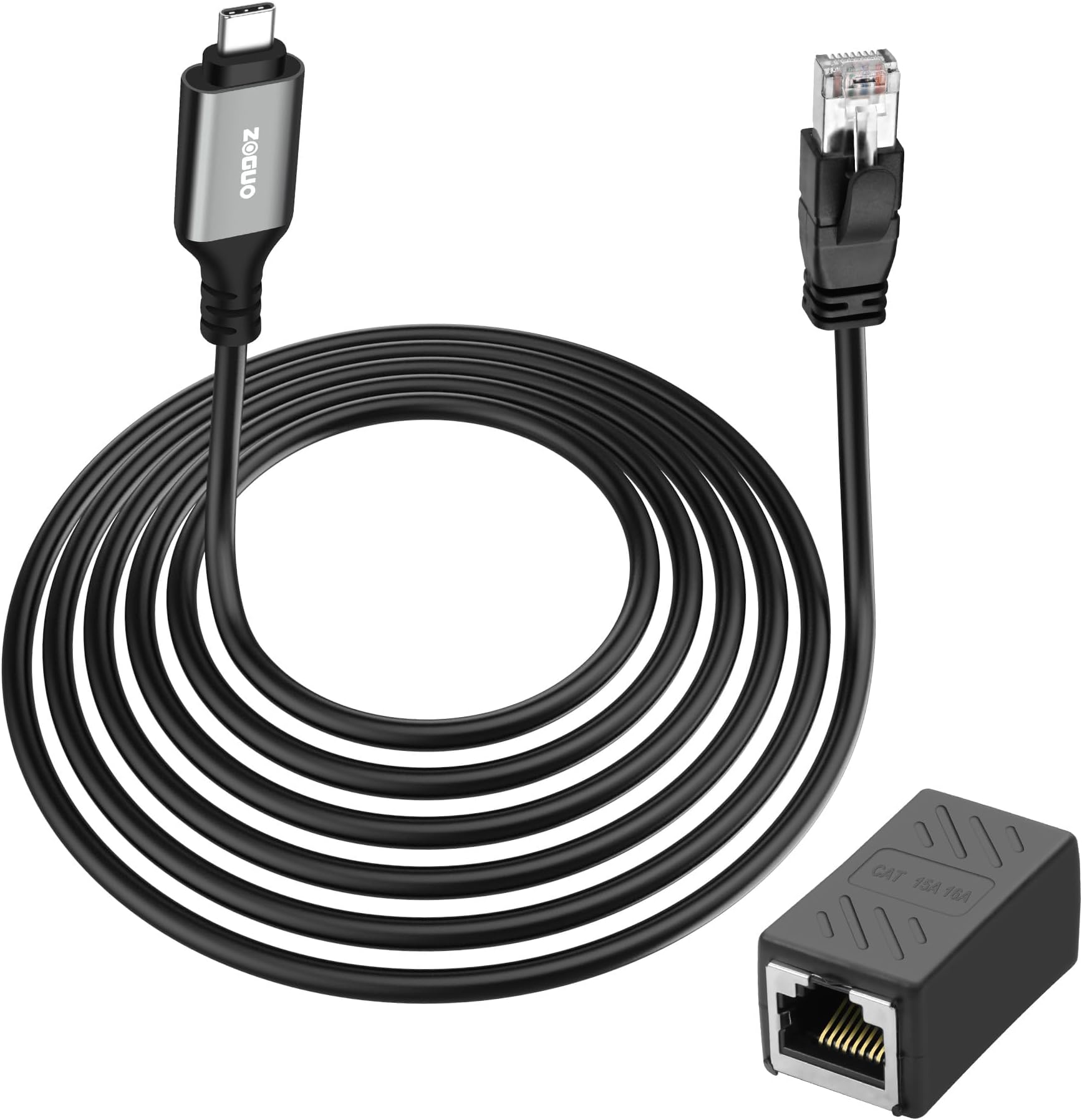 XMSJSIY USB Type C to Ethernet Cable Gigabit LAN Network 1Gbps Type C Male to RJ45 Male/Female Adapter Cable for Laptop PC Phone and More Directly Connected to Switch, Router, Modem 3M/9