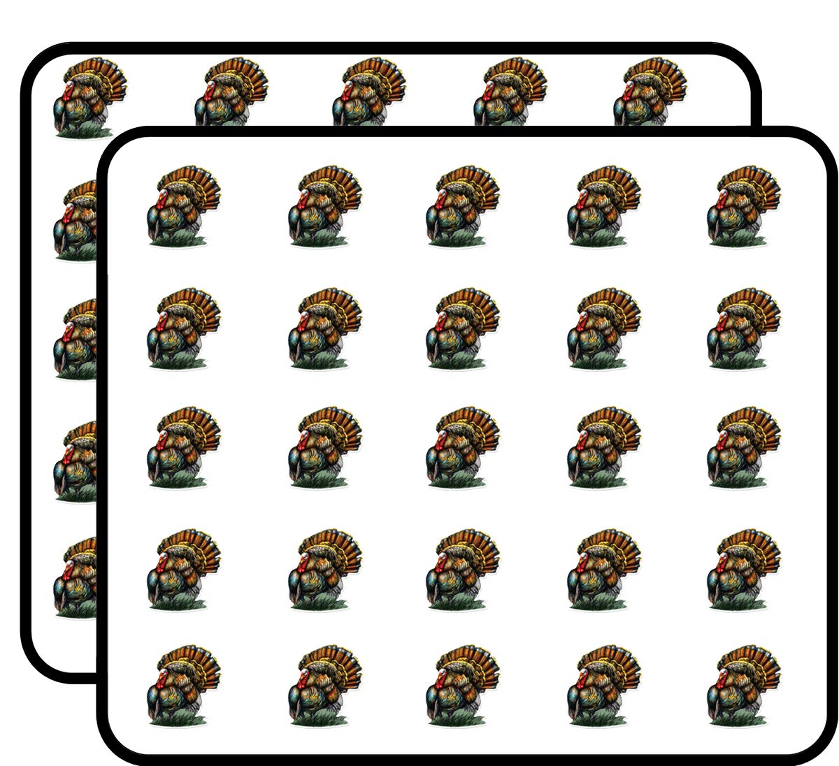 Wild Turkey Sticker for Scrapbooking Waterproof Vinyl Stickers for Water Bottle, Laptop & Phone Case 50 Pack