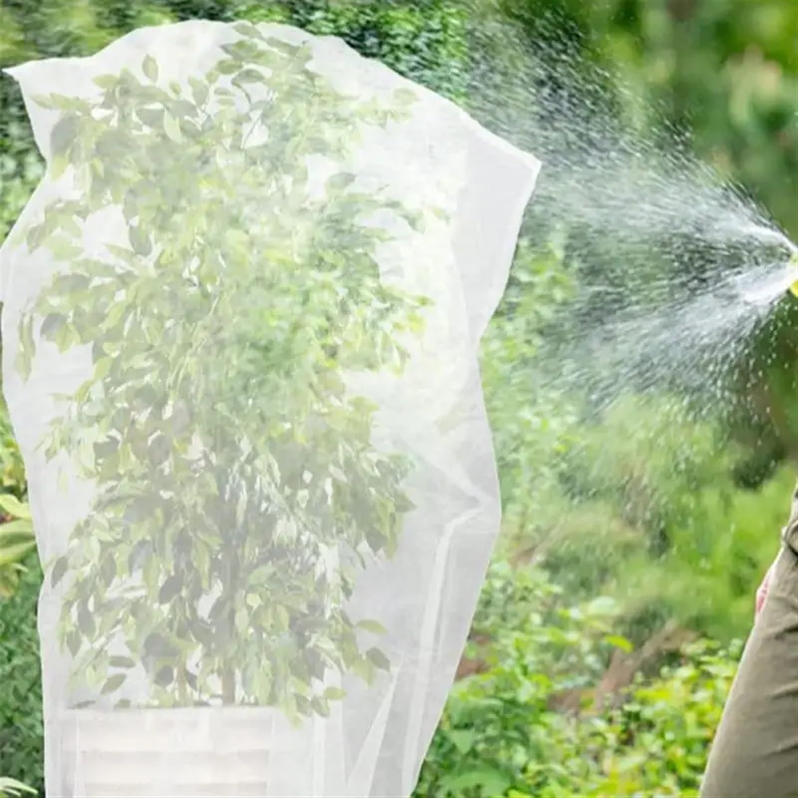 Gartennetz for Pflanzennetz Pflanzennetzbeutel Erdbeernetz for lang anhaltenden Schutz Reißverschluss Baum Netz FüR Baum(2XL)