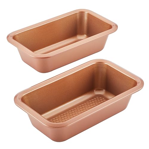 Ayesha Curry Bakeware Nonstick Meatloaf/Loaf Pan Set, Two 9 Inch