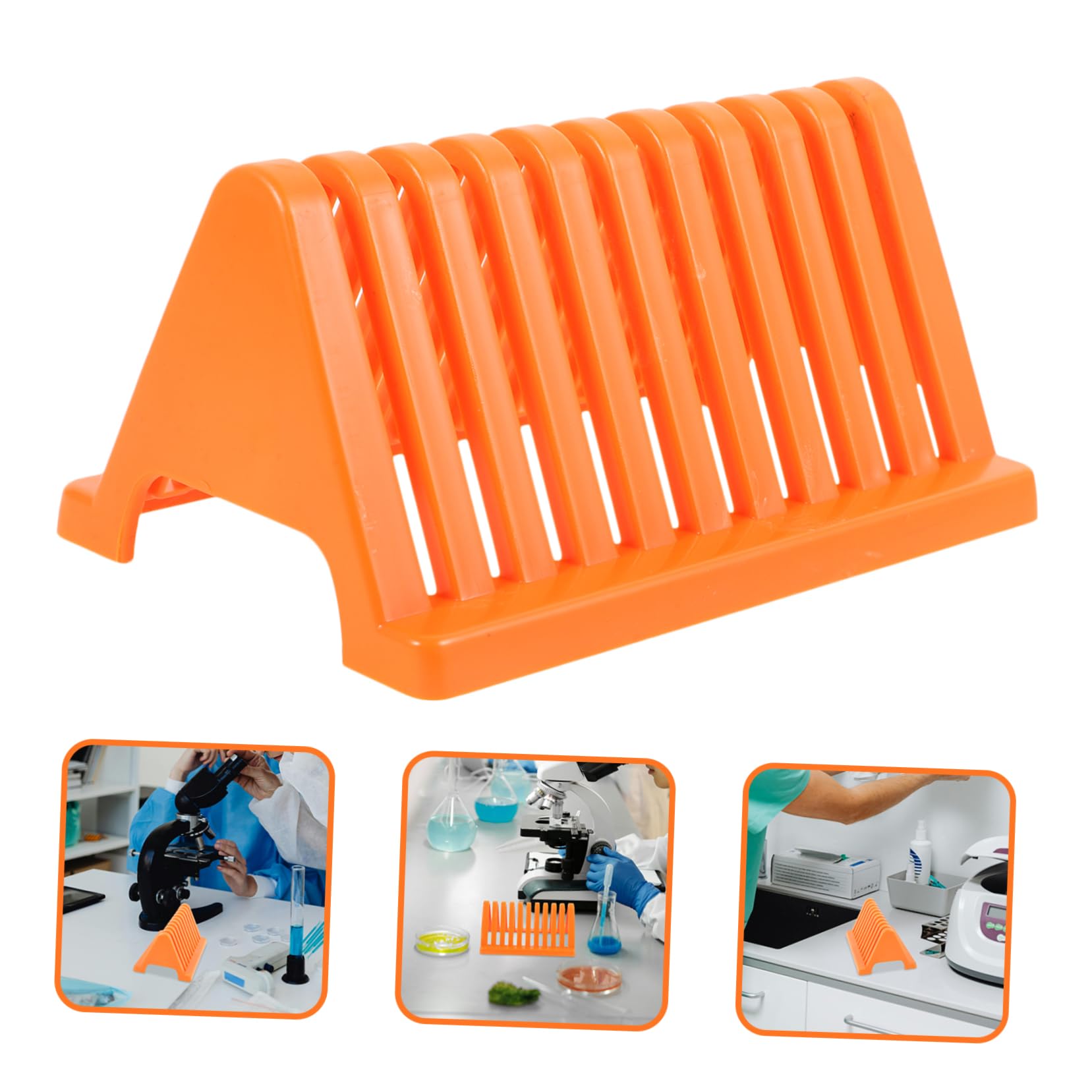 ULTECHNOVO 8pièces Support De Lames De Microscope Plastique De Racks De Stockage Pour Laboratoire Pour Rangement Des Lames Pratique Et Compact