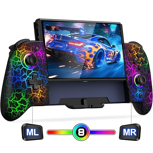 Miniatura 13 de Gammeefy Switch Controllers Compatible with Nintendo Switch/Switch OLED, One-Piece Joypad Controller Replacement for Switch Pro Controller with 9