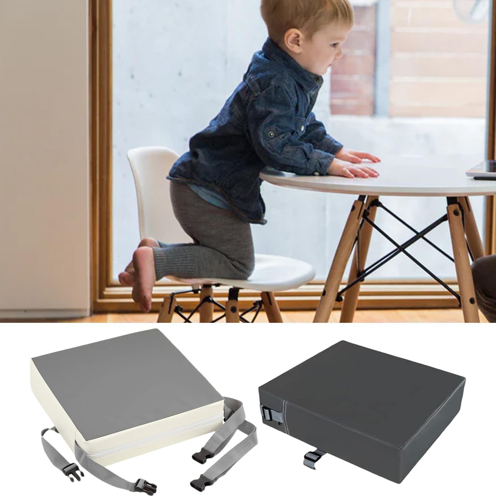 2Piezas Asiento Elevador de Asiento, Cojín Elevador para niños, Asiento Elevador Para Niños, Alzador Silla para Niños Comer, adecuada para comidas de los niños jóvenes