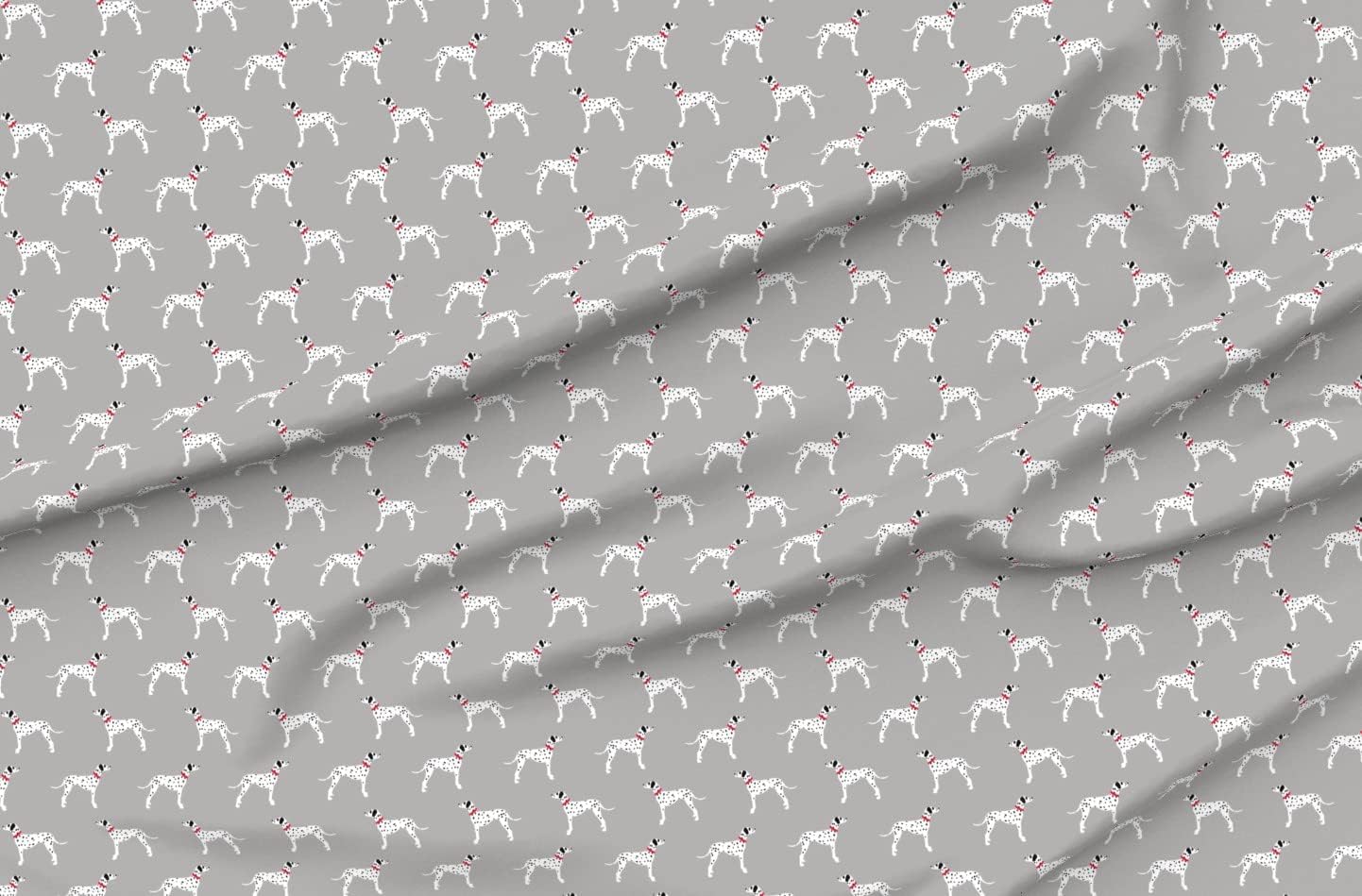 Spoonflower Fabric - Dalmatians Grey Dalmation Dog Dalmatian Doggy Fire Truck Trendy Pet Printed on Minky Fabric by The Yard - Sewing Baby Blankets Quilt Backing Plush