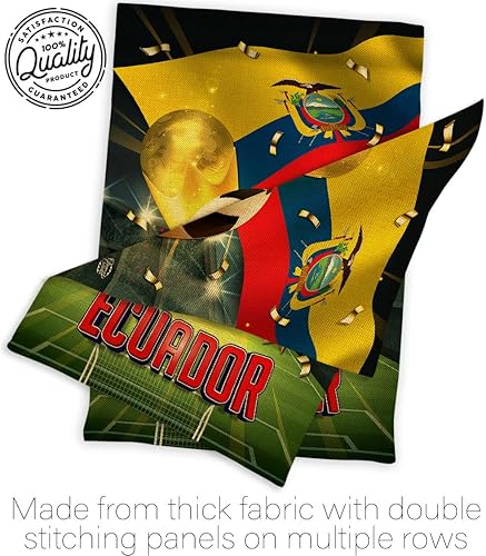 Miniatura 7 de Tapiz ecuatoriano de la Copa del Mundo, Cartel de arpillera para decoración del hogar, arte de pared para patio, césped, porche, decoración de
