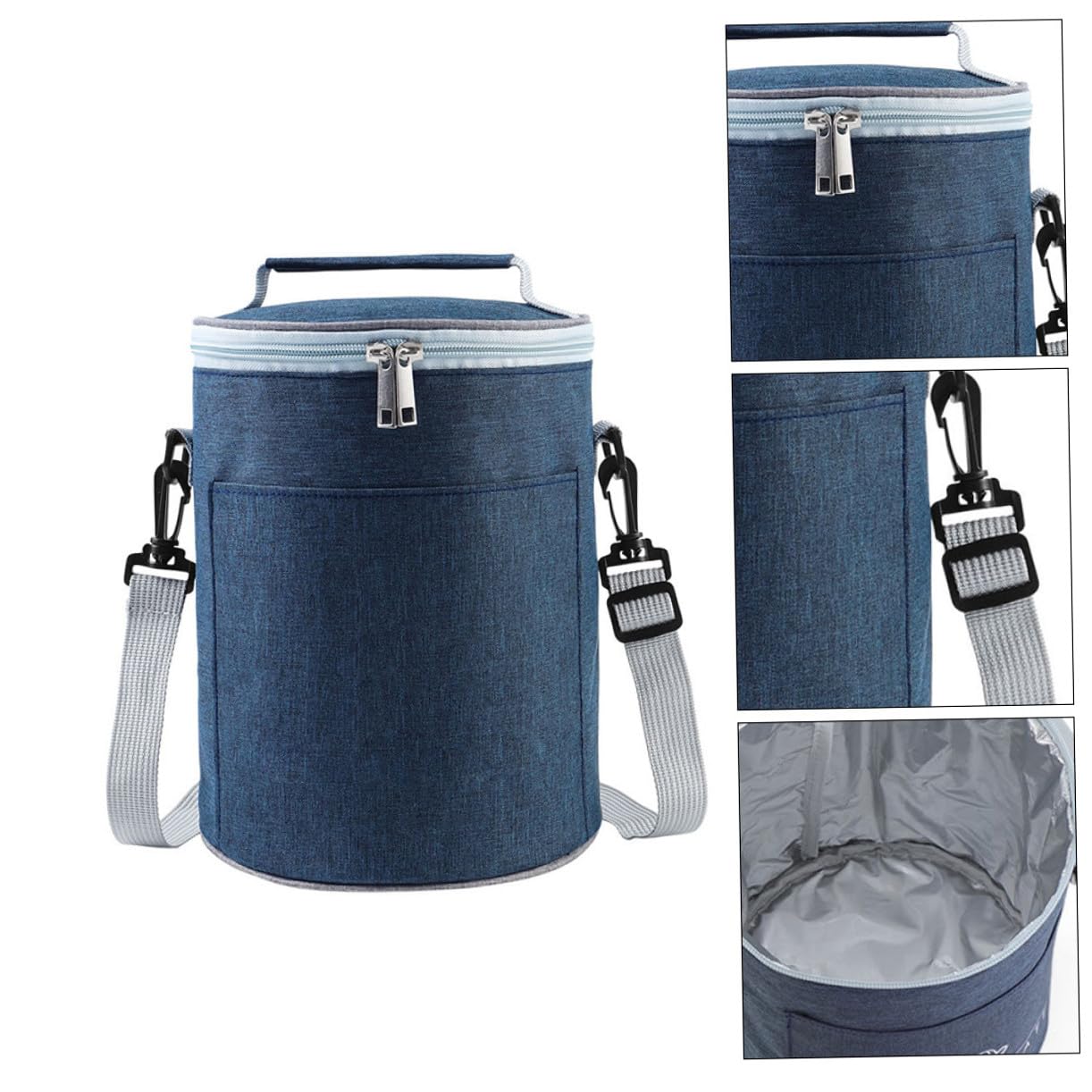 Bolsa Térmica Portátil de Aluminio para Alimentos Aislamiento Térmico y Diseño Compacto, Bolsa de Almuerzo para Picnic Llevar, Material Oxford Resistente