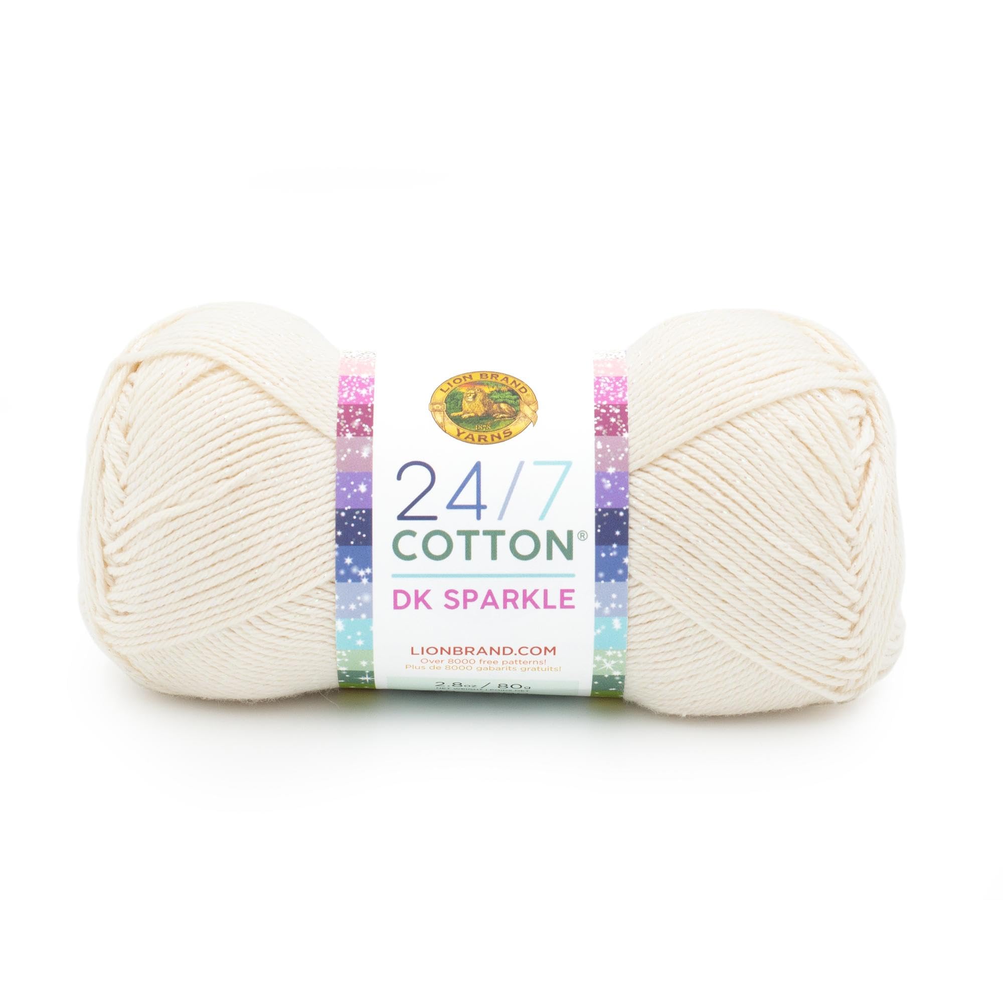 Fil en coton DK tricot crochet Lion Brand Étoile mercerisé pour loisirs