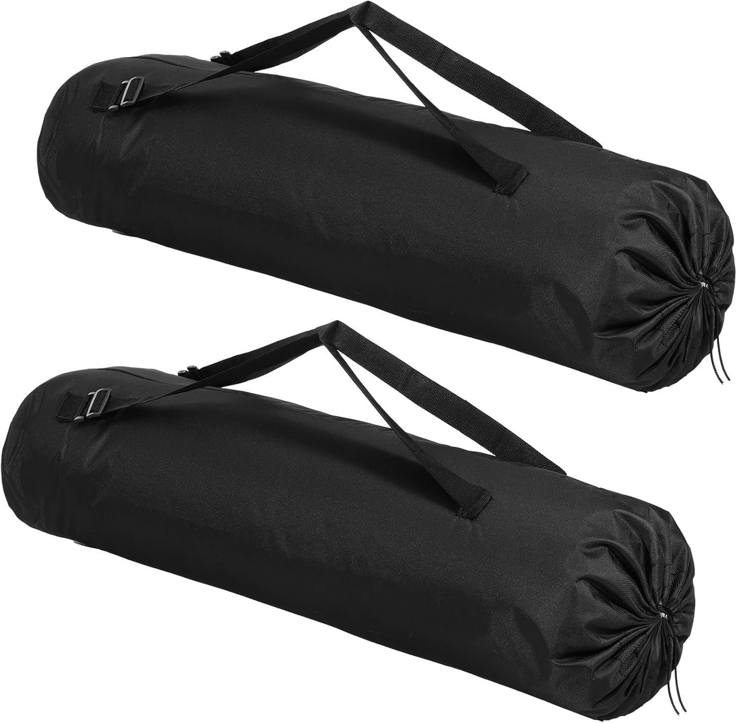 2 Pack 43.3 Inches Heavy Duty Camping Chair Replacement Bag Large Folding Chair Carry Bag with Adjustable Shoulder Strap Oxford Cloth Storage Tent Bag for Outdoor Camping Travel Sports (Black)