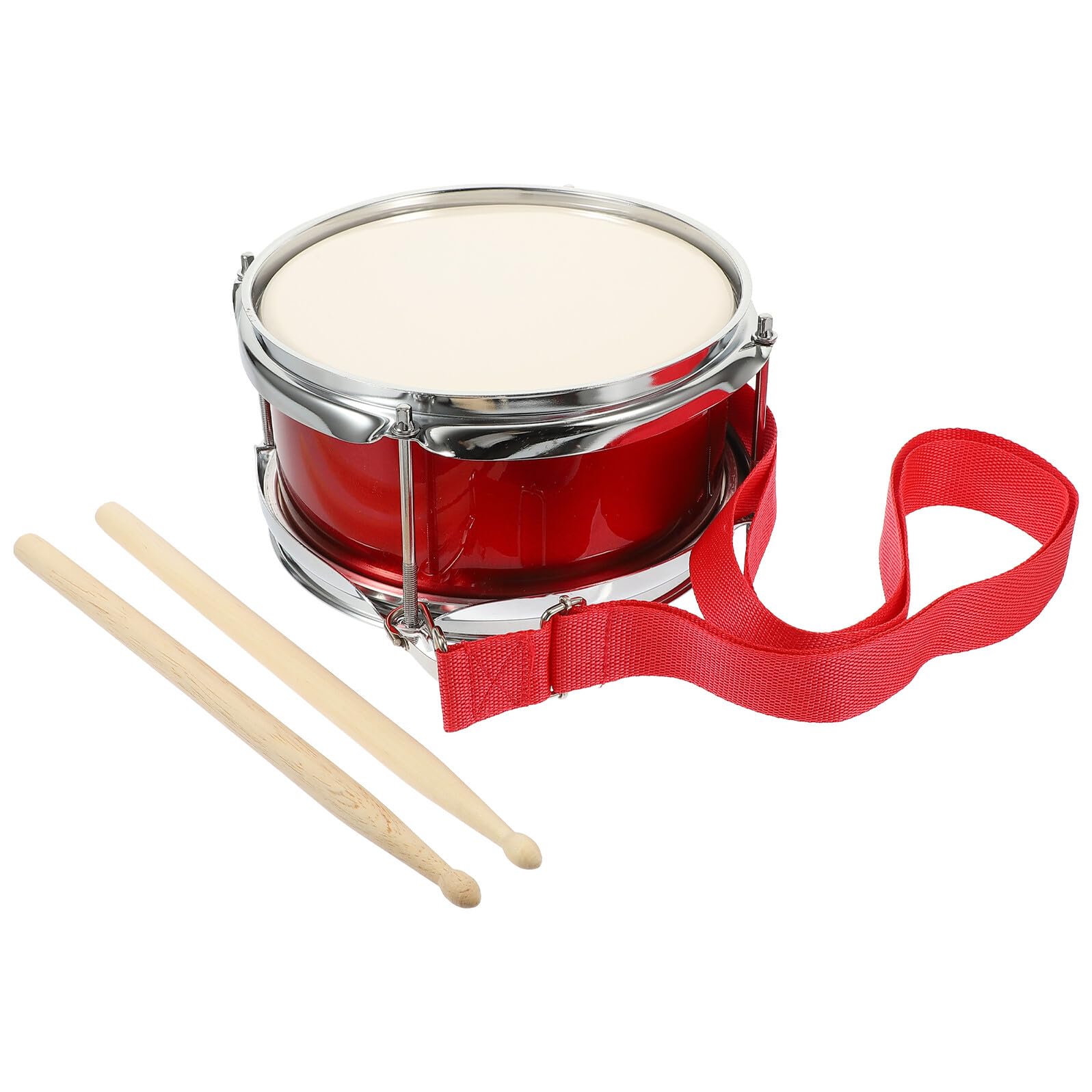 Caja Profesional de Metal Roja, 1 Set, Instrumento de Percusión | Educativo de Madera, Resistencia al Desgaste, Coordinación Mano y Mente, para Principiantes
